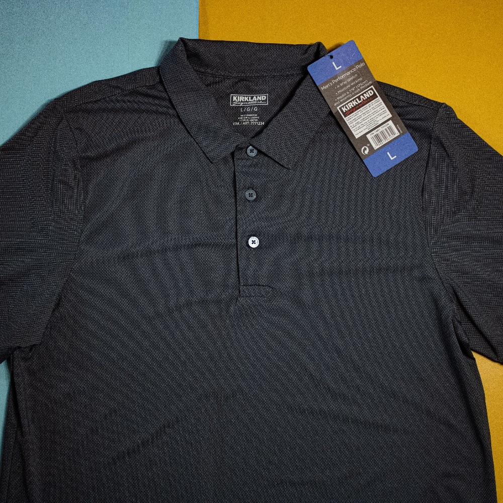 Kirkland Signature Large Grey Button Up Dress Shirt